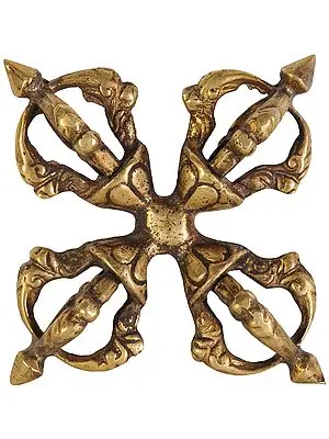 Tibetan Buddhist Vishva-Vajra (Double Dorje)