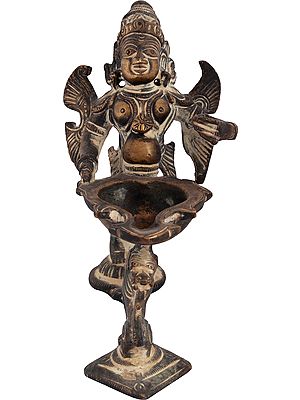 5" Garuda Lamp in Brass | Handmade | Made in India