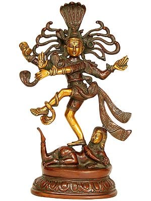 14" Natraja In Brass | Handmade | Made In India