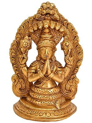 5" Saint Patanjali Sculpture in Brass | Handmade | Made in India