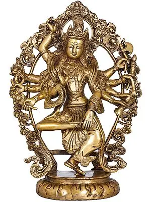 12" Shiva's Tandava in Brass | Handmade | Made In India