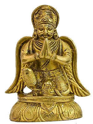 3" Garuda In Brass | Handmade | Made In India