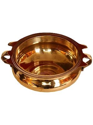 Traditional Brass Urli Bowl Showpiece