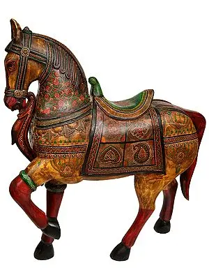 Large Size His Majesty, The Painted Wooden Horse