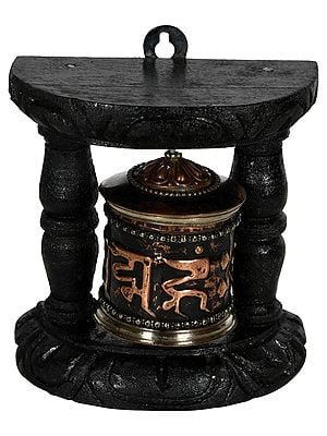 Tibetan Buddhist Small Prayer Wheel - Made in Nepal