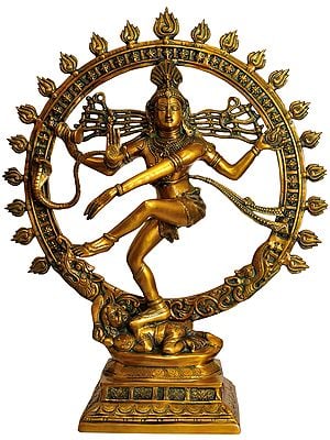 33" Large Size Nataraja In Brass | Handmade | Made In India