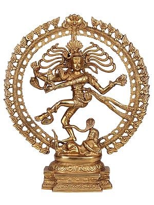 20" Lord Shiva as Nataraja Brass Statue | Handmade Brass Figurine | Made in India
