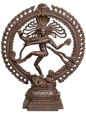 22" Nataraja Brass Sculpture | Handmade | Made in India