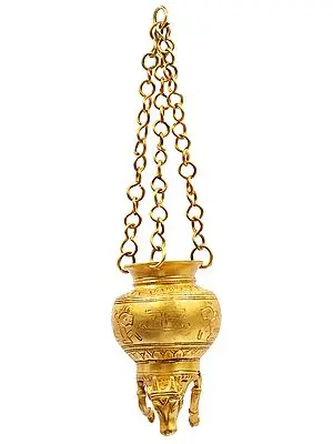 4" Dripping Nandi Vase for Milk to Abhishek Shiva Linga In Brass | Handmade | Made In India