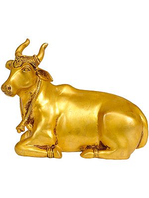 5" Krishna's Cow in Brass | Handmade | Made in India