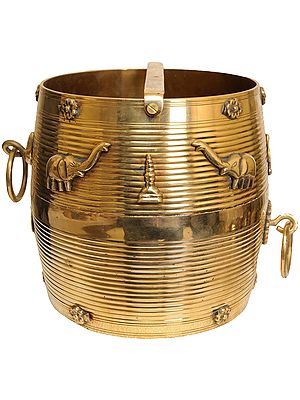 South Indian Rice Bowl With Traditional Figures