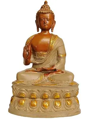 Preaching Buddha Seated on Double Lotus