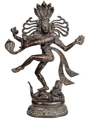 17" Dancing Shiva In Brass | Handmade | Made In India