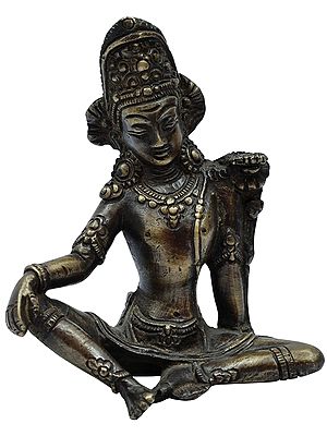 4" Bhagawan Indra Brass Sculpture | Handmade | Made in India