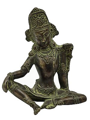 4" Bhagawan Indra Brass Sculpture | Handmade | Made in India