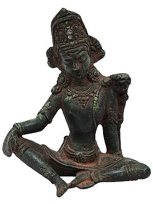 4" Bhagawan Indra Brass Sculpture | Handmade | Made in India