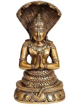 8" Patanjali Brass Sculpture | Handmade | Made in India
