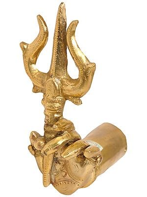 7" Devi Hand with Trishul (Trident) | Handmade | Madhuchista Vidhana (Lost-Wax) | Panchaloha Bronze from Swamimalai