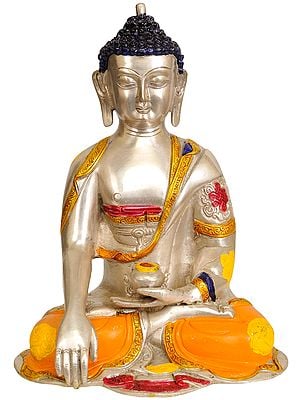 10" Lord Buddha in Bhumisparsha Mudra In Brass | Handmade | Made In India