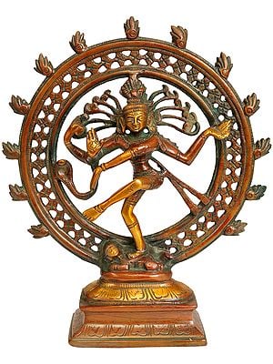9" Nataraja Brass Sculpture | Handmade Brass Figurines | Made in India