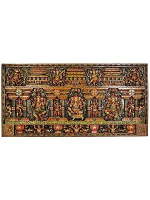 Lord Ganesha Temple Panel
