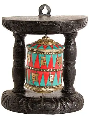 Enshrined Prayer Wheel (Tibetan Buddhist)