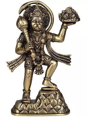 The Mighty Hanuman in Brass | Handmade | Made In India