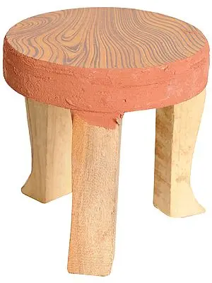 Small Puja Chowki in Wood