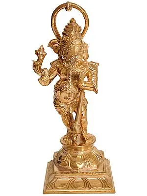Composite Image of Shri Ganesha and Hanuman Ji