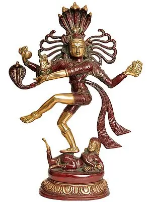17" Dancing Shiva In Brass | Handmade | Made In India