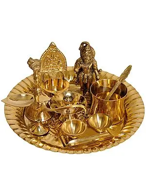 Lord Hanuman Puja Thali with Lakshmi Ji Diya