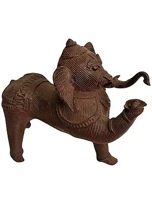 Lord Ganesha Offering Flowers to Parvati Ji