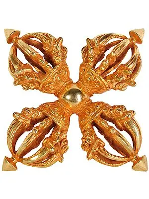 Tibetan Buddhist Vishva-Vajra (Double Dorje)