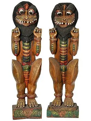 Pair of Yali (Large Size)