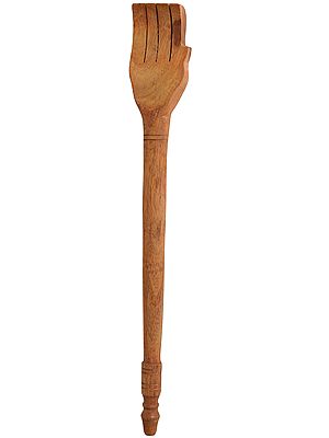 Hand Shaped Stick for Relieving from Itching During Yajna