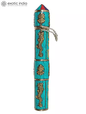 10" Large Size Tibetan Buddhist Incense Sticks Holder In Brass | Handmade | Made In India