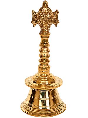 Vaishnava Bell with Conch and Chakra
