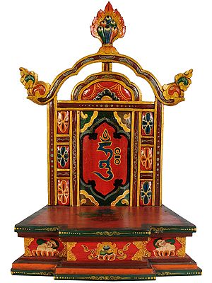 Tibetan Buddhist OM Deity Throne