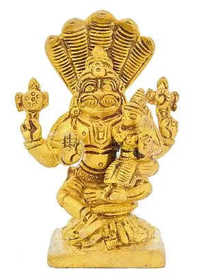 Lord Narasimha with Goddess Lakshmi