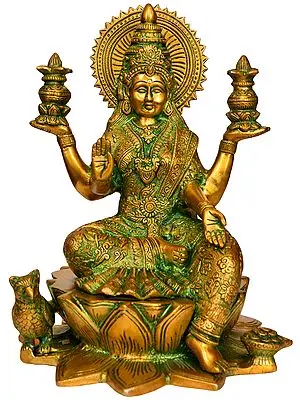 Goddess Lakshmi Seated on Lotus