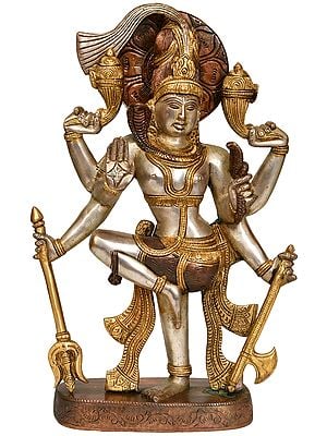 13" The Dancing Shiva In Brass | Handmade | Made In India