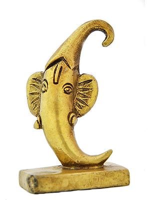 Small 3" Chilly Ganesha In Brass | Handmade | Made In India