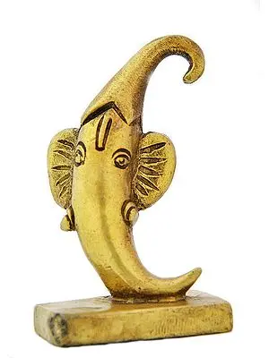 3" Small Chilly Ganesha Idol in Brass | Handmade | Made in India
