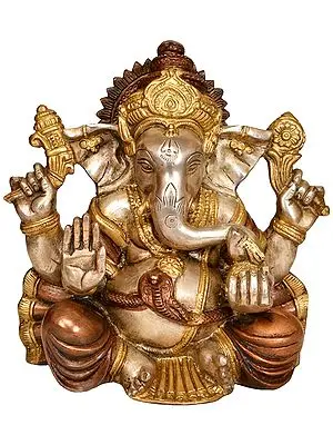 8" Bhagawan Ganesha In Brass | Handmade | Made In India