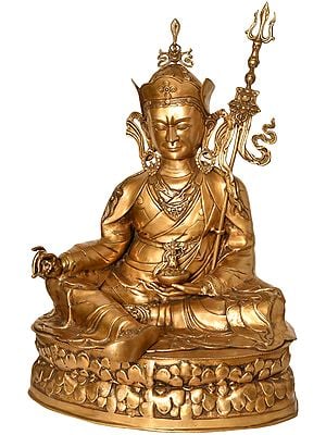 30" Padmasambhava In Brass | Handmade | Made In India