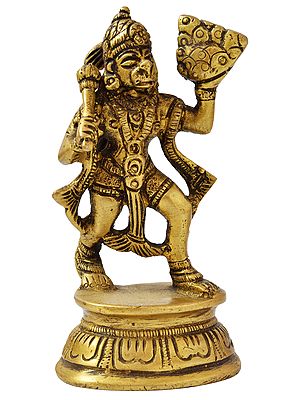 Hanuman Lifting Mount Sanjivani (Small Statue)
