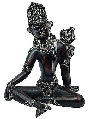5" Lord Indra Sculpture in Brass | Handmade | Made in India