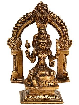 5" Goddess Mariamman In Brass | Handmade | Made In India
