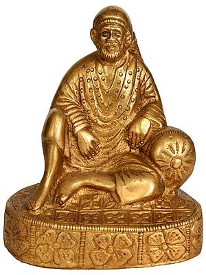 4" Shirdi Sai Baba Brass Sculpture | Handmade | Made in India
