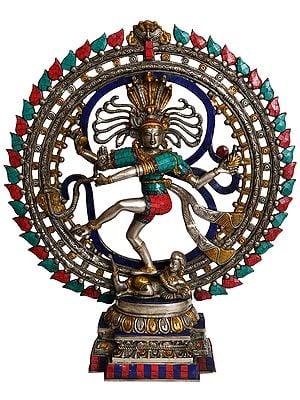 23" Nataraja in OM (AUM) In Brass | Handmade | Made In India